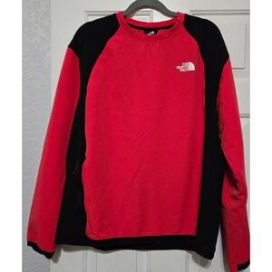 The North Face Tekware Flashdry Pullover Red Black Athletic Top